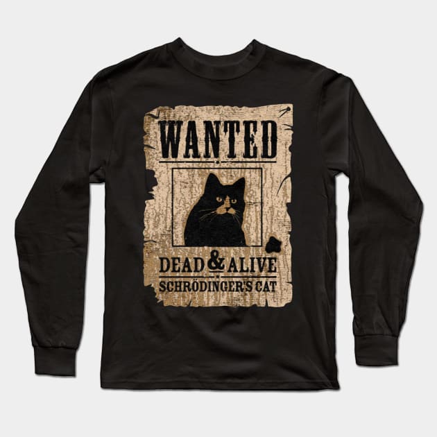 Schordingers Cat Long Sleeve T-Shirt by Punten Slurr